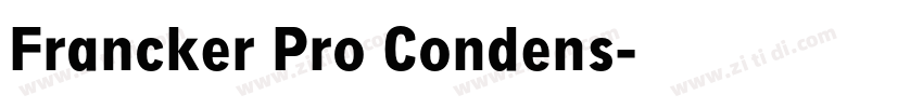 Francker Pro Condens字体转换